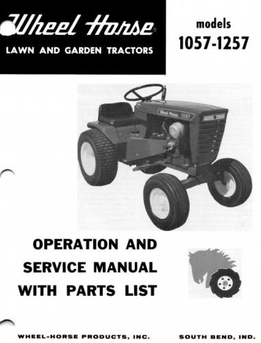 Wheel Horse 1-6251 Owner's Manual Download