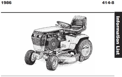 Tractor 1986 414-8 Wiring Pdf - 1985-1990