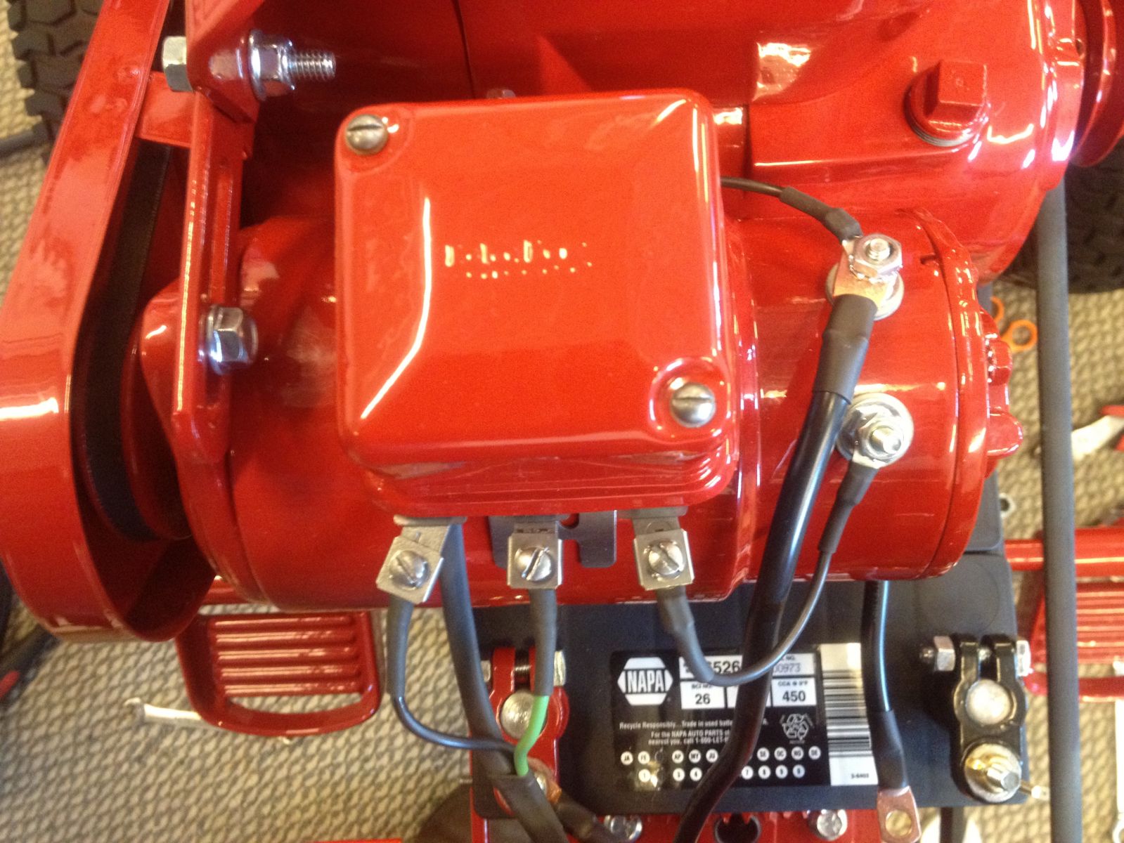 Wheel horse voltage regulator clearance