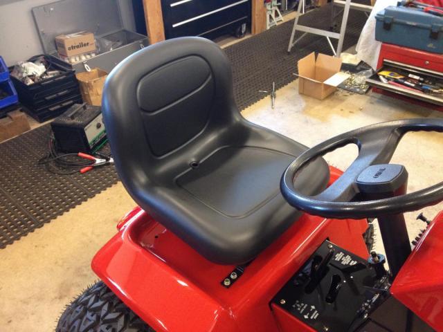Wheel horse top replacement seat