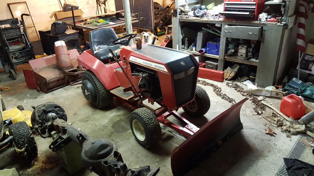 C161 plowing, first timer Wheel Horse Tractors RedSquare Wheel