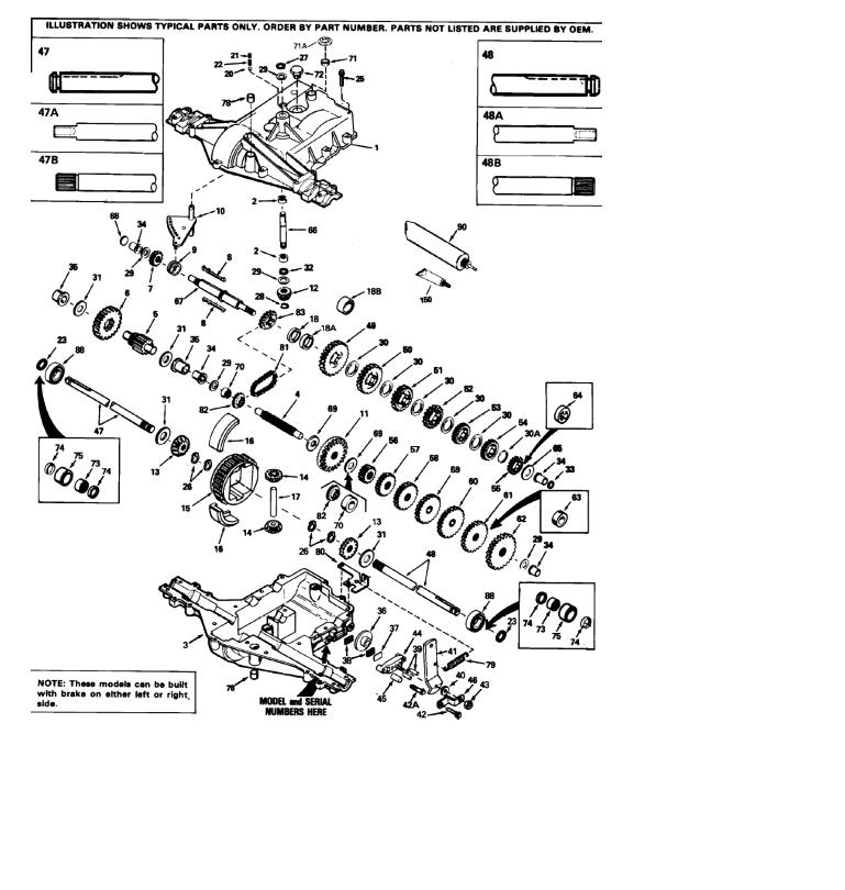 Transmission Gear Peerless 920 009 Ipl Sm Pdf Manual Redsquare Wheel Horse Forum