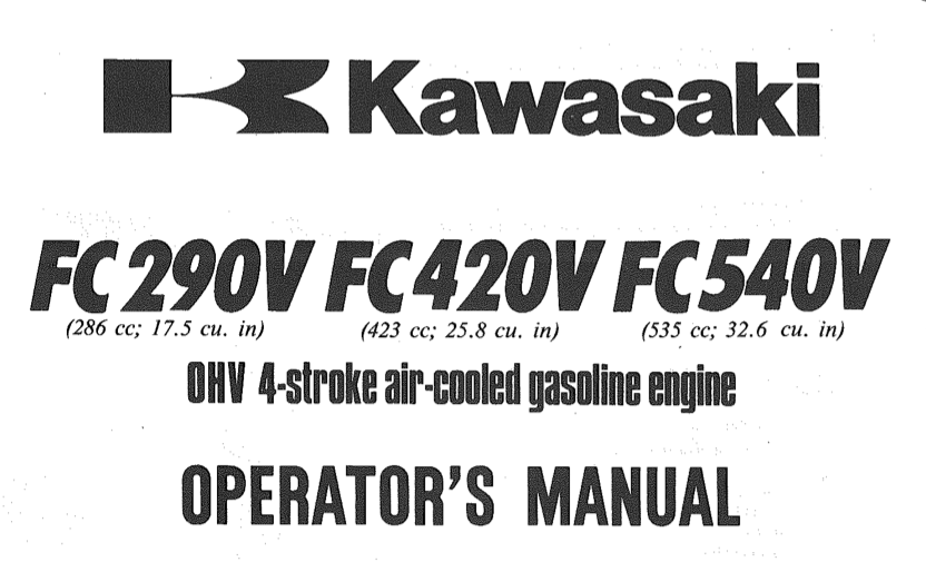 Engine Kawasaki Fc290v Fc4v Fc540v Om Pdf Other Redsquare Wheel Horse Forum Engine Kawasaki Fc290v Fc4v Fc540v Om Pdf Other Redsquare Wheel Horse Forum