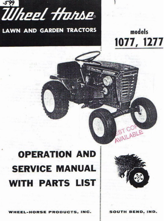 Wheel horse top manual pdf