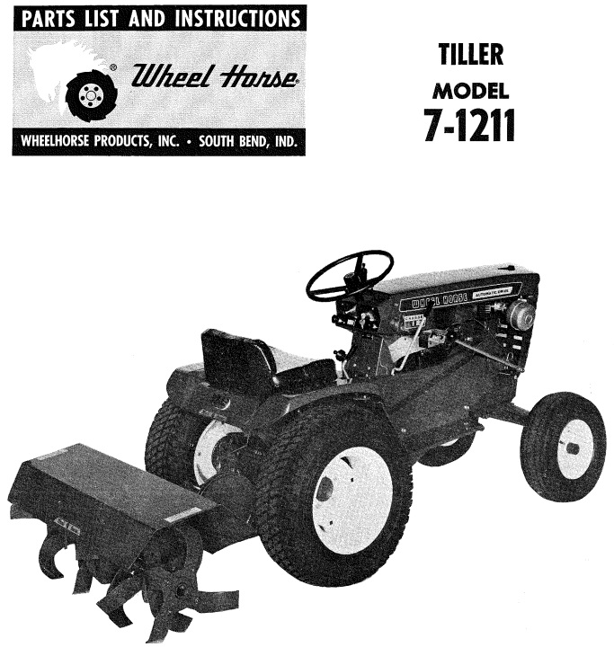 wheel horse rototiller manual