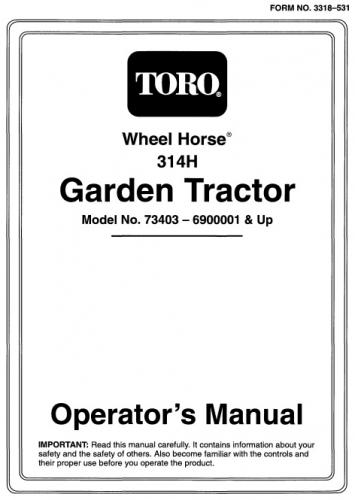 Looking At 314 H Wheel Horse Tractors Redsquare Forum Tractor 1996 314 H Om Ipl Wiring D A Sn Pdf