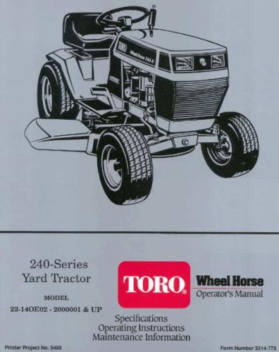 Tractor 1992 244 H D A OM Wiring 1991 1997