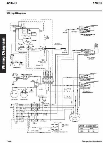 Tractor 1989 416-8 Wiring Detailed.pdf - 1985-1990 - RedSquare Wheel