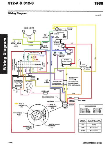 Tractor 1986 312-8 Wiring Detailed.pdf - 1985-1990 - RedSquare Wheel ...