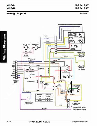Tractor 1996 416-H Wiring Detailed Revised.pdf - 1991-1997 - RedSquare