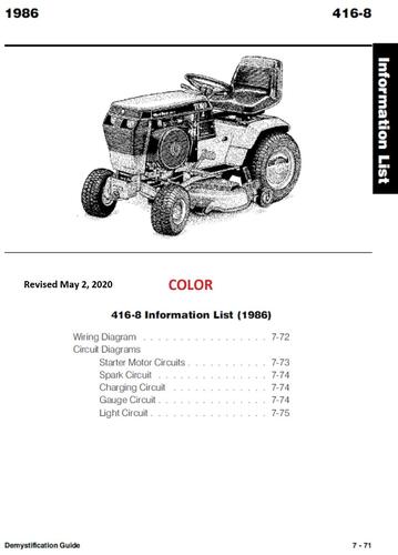 Tractor 1986 416-8 Wiring Detailed Revised.pdf - 1985-1990 - RedSquare