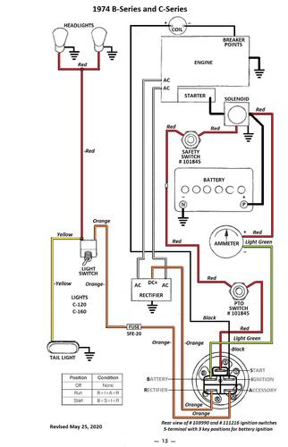 Tractor 1974 C-120 Auto OM Wiring Revised.pdf - 1973-1977 - RedSquare