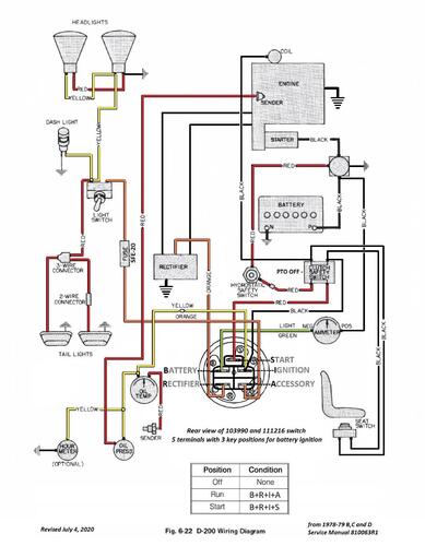Tractor 1979 D-160 & D-200 Auto OM Wiring Revised.pdf - 1978-1984