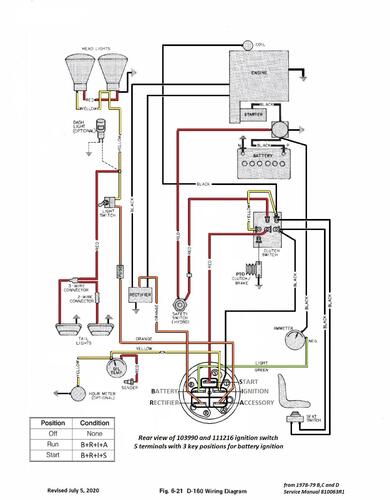 Tractor 1979 D-160 & D-200 Auto OM Wiring Revised.pdf - 1978-1984