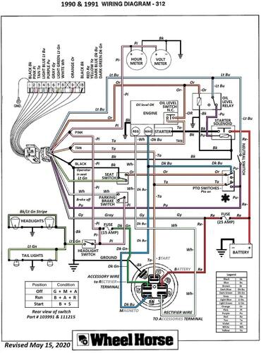 Tractor 1991 312-8 & 312-8e Wiring Detailed Rev.pdf - 1991-1997