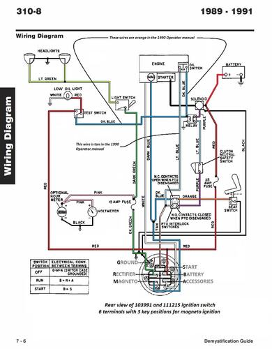 Tractor 1991 310-8 Wiring Detailed Rev.pdf - 1991-1997 - RedSquare