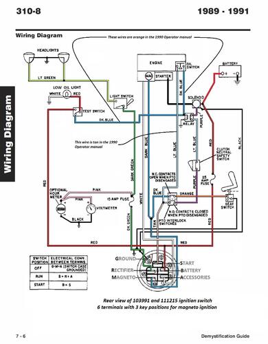 Tractor 1990 310-8 Wiring Detailed Rev.pdf - 1985-1990 - RedSquare