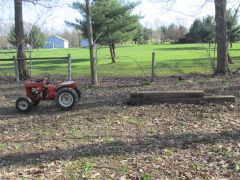 1960 Wheel Horse Pulling Rail Road Ties