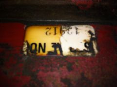 I found the deck serial number under a ton of grease.