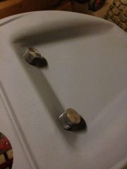 Hand made tumb screws in bonnet