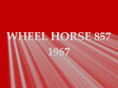 Wheel Horse 857 1967