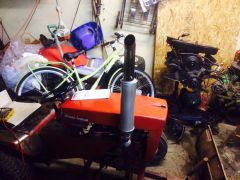 Wheel horse 875 with plow with and chrome tip