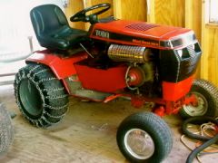 My wheel horse 52-H getting ready for winter.