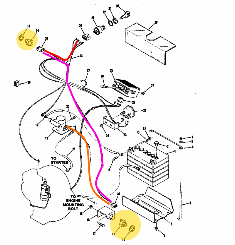 Wheel Horse 520 Wiring Diagram - Complete Wiring Schemas