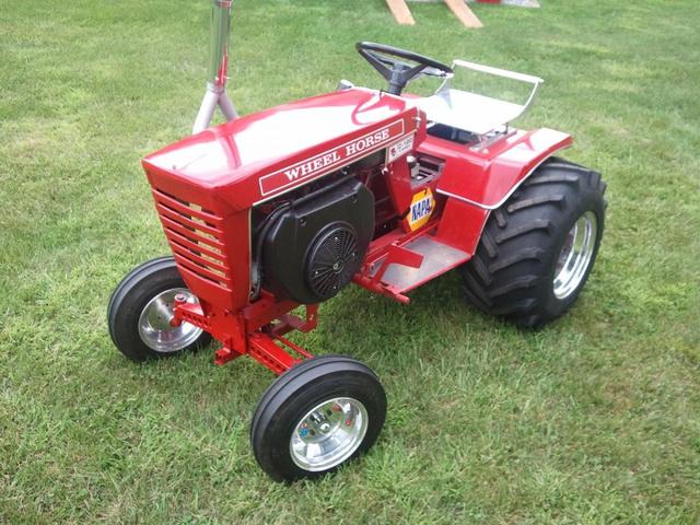 I have my Wheel Horse C-120 ready for my first competition pull this Saturd...