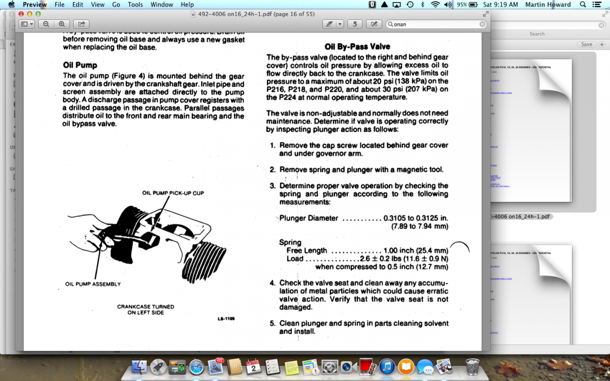 onan 20hp oil light - Engines - RedSquare Wheel Horse Forum