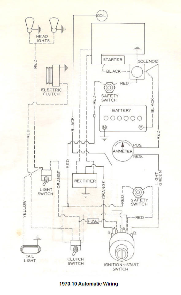 1973 wheel horse wiring isues - Wheel Horse Electrical - RedSquare