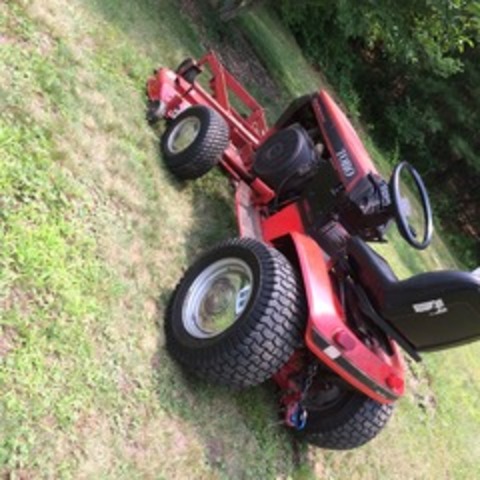 Mowing with the front mower