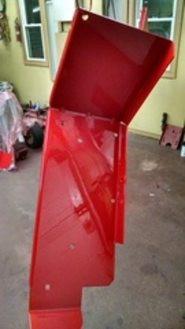 foot panel 15 minutes after finished being painted