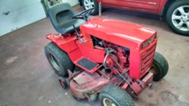 front image mule drive and deck still need to be painted