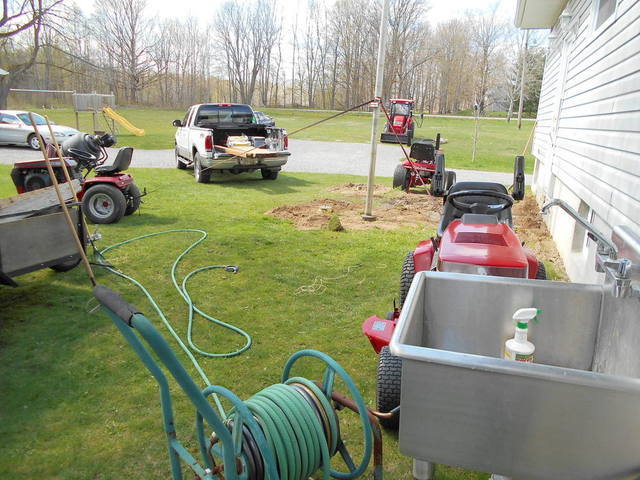 Deck footings and clothesline pole installed 7.JPG