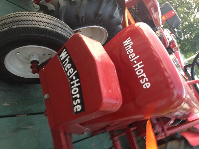 Wheel Horse RJ  with front weight !