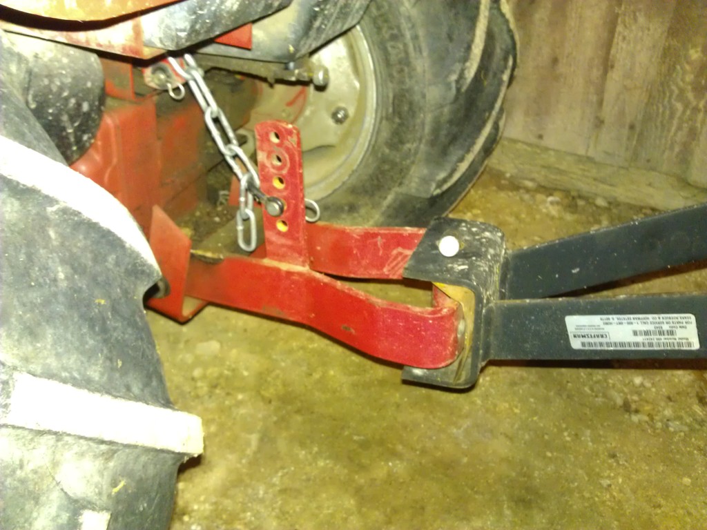 Wheel horse online clevis hitch