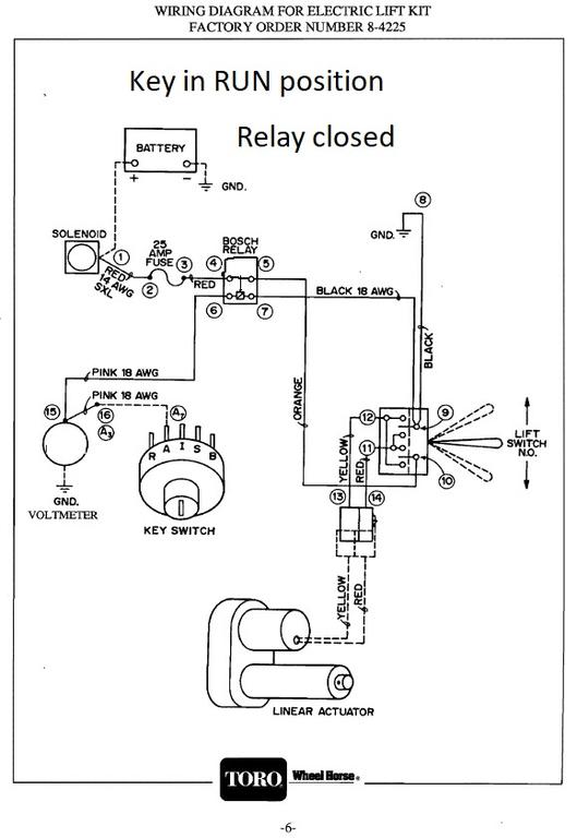 Electric Lift wiring question - Wheel Horse Electrical - RedSquare