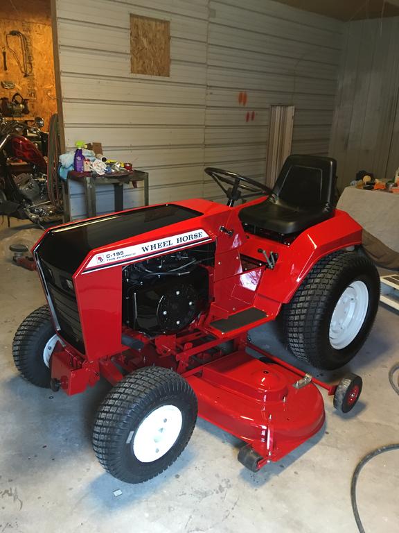 Wheelhorse C195 restored Wheel Horse Tractors RedSquare Wheel Horse Forum