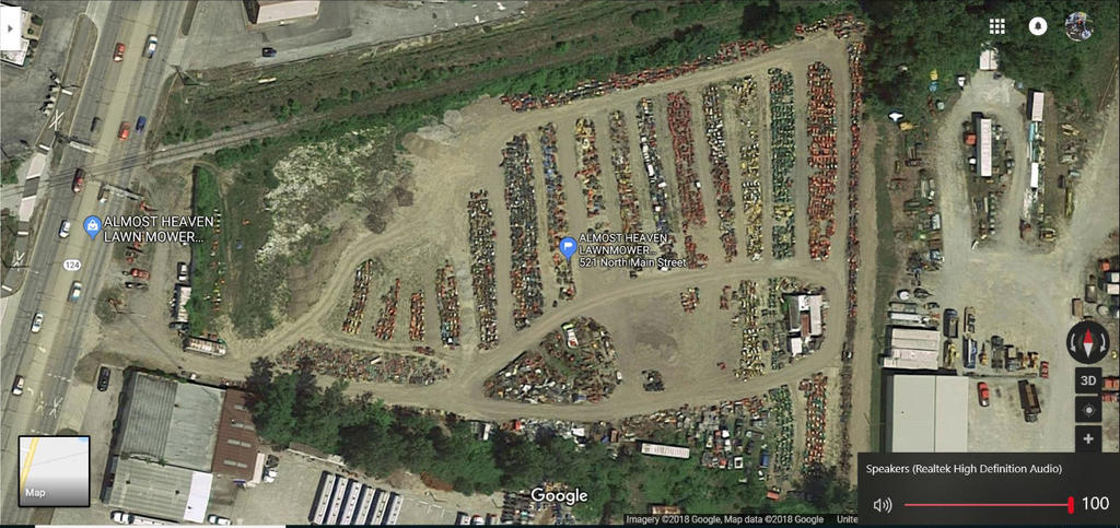 Almost heaven lawn shop mower graveyard