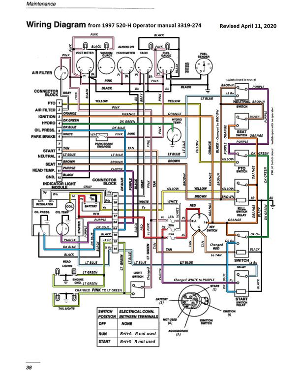 Toro Wheel Horse 520H Wiring Diagram from www.wheelhorseforum.com