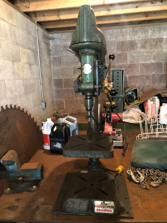 Old shop drill press