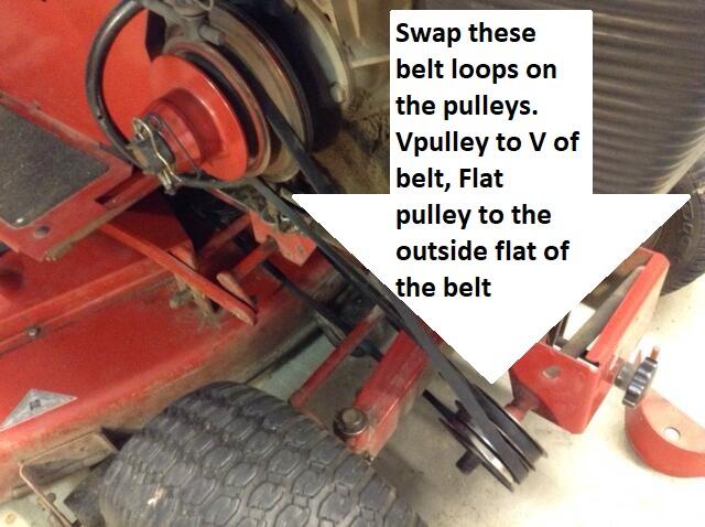 Wheel horse mower deck pulley deals
