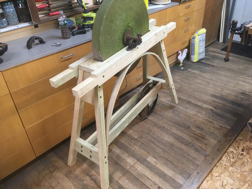 Large treadle grindstone build Tools and Equipment RedSquare Wheel