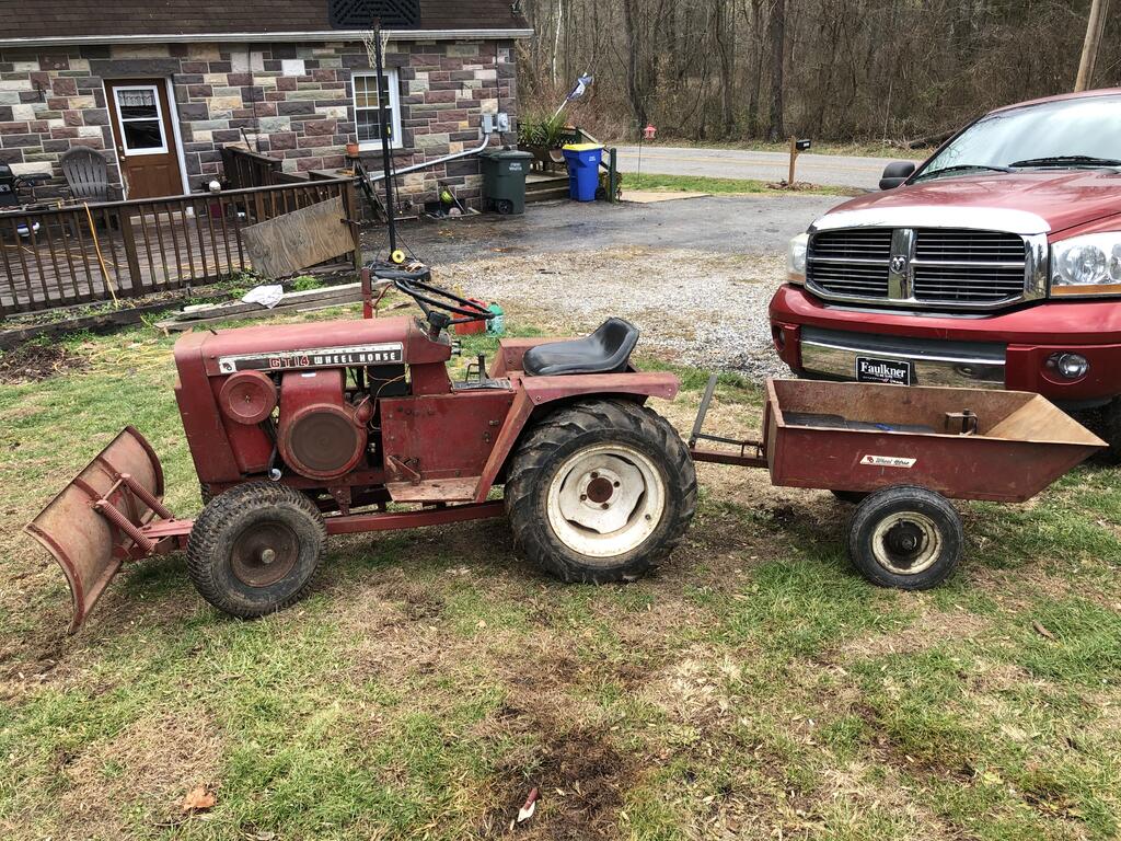 1969 gt14 lift cylinder Wheel Horse Tractors RedSquare Wheel