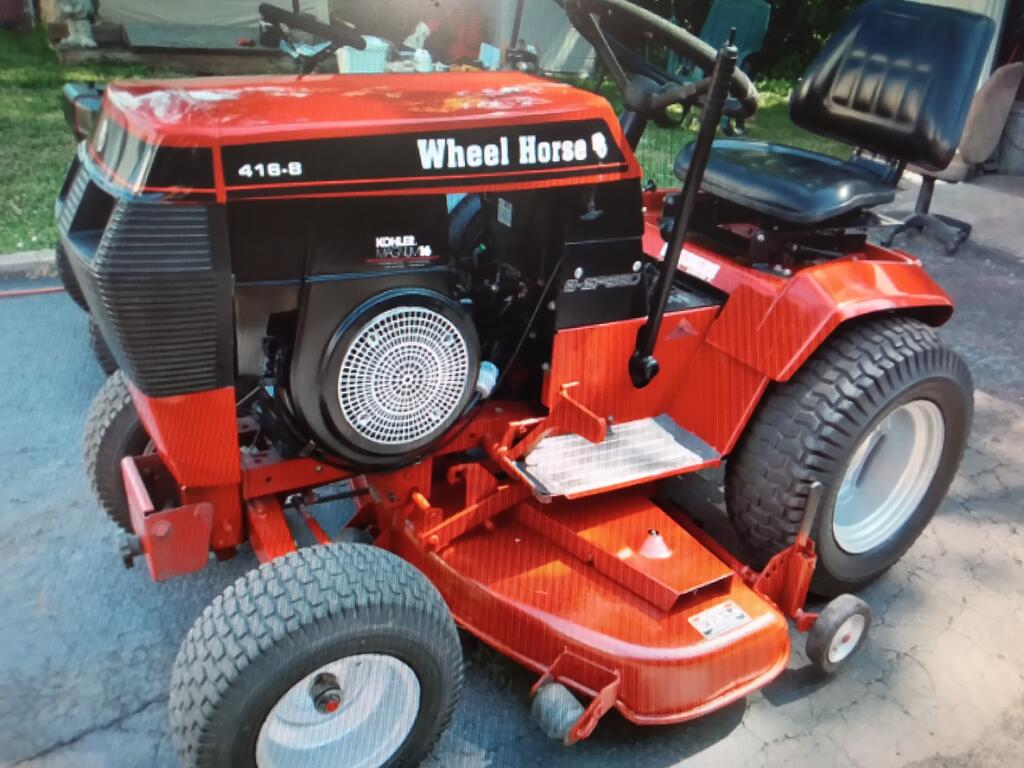 Wheel horse top replacement seat