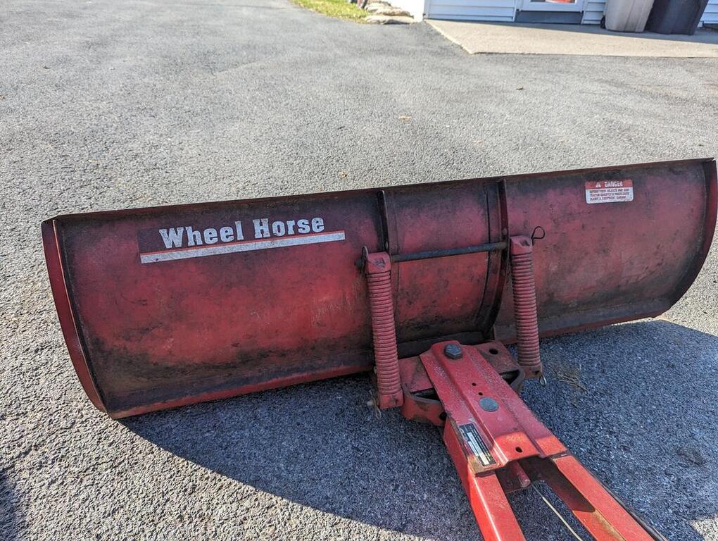 Wheel Horse Wheel Weights, Plow with axle brackets, & Trailer. Wheel