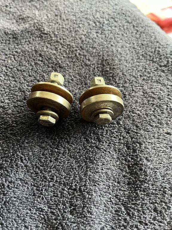 Snowblower, guide wheels excellent original condition Wheel Horse for