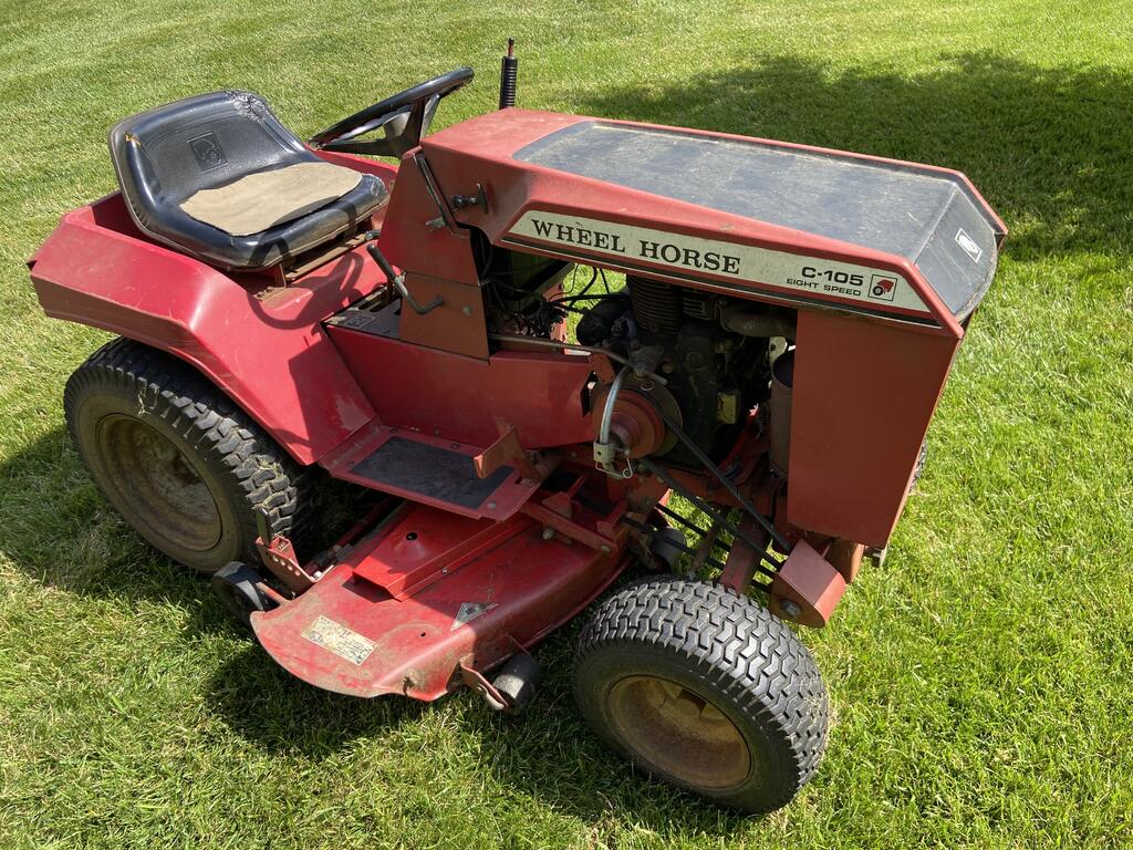 C105 Black hood Wheel Horse for Sale RedSquare Wheel Horse Forum